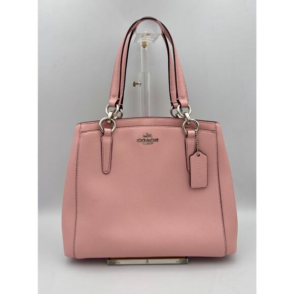 Coach Minetta Crossbody Bag | Blush Pink Pebbled Leather Shoulder Purse - Picture 1 of 9